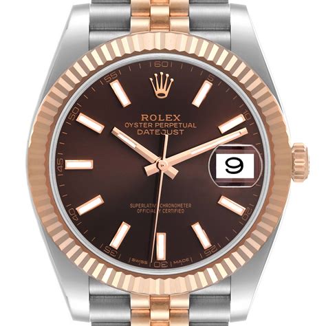 chrono24 rolex datejust 41 gold steel